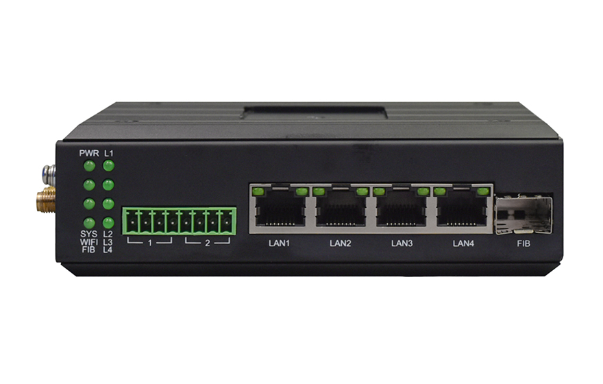 飛暢科技-4千兆+1千兆SFP光+2路串口 WiFI6路由器 (支持POE供電)