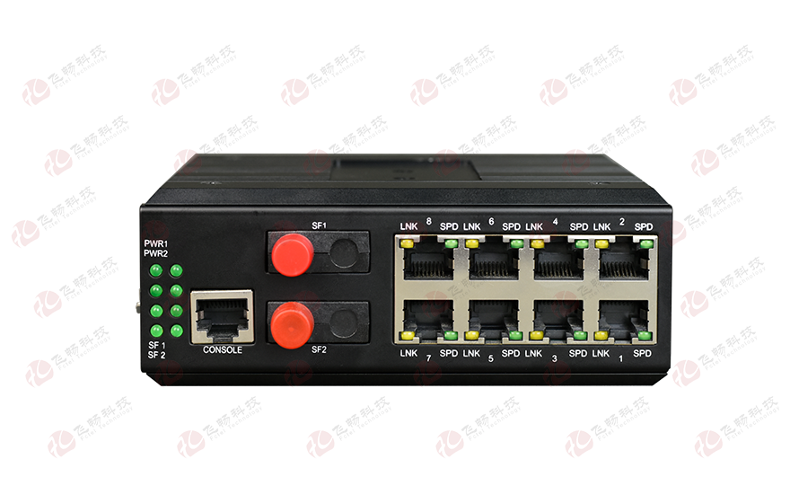 飛暢科技-簡(jiǎn)單WEB管理型 工業(yè)軌式 2路千兆光