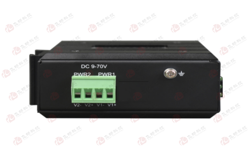 飛暢科技-工業(yè)軌式 4個千兆物理隔離光端機(jī)（4路LED大屏光電轉(zhuǎn)換器））