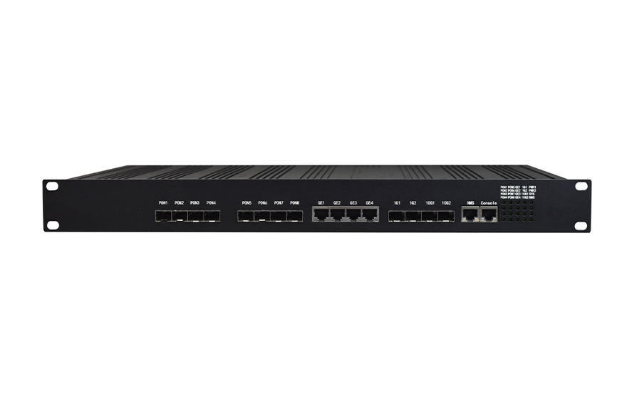 飛暢科技-8口GPON光+4路千兆電+2路千兆光+2路萬(wàn)兆光  GPON OLT